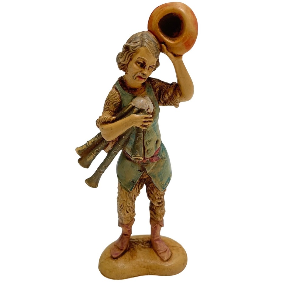 Fontanini‎ #119 Depose Italy Nativity Shepherd with Bagpipes Figurine Vintage